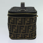 FENDI Zucca Canvas Vanity Pouch Brown Black69528