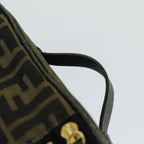 FENDI Zucca Canvas Vanity Pouch Brown Black69528
