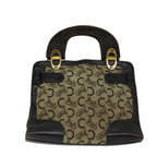 CELINE C Macadam Canvas Hand Bag Beige  69570