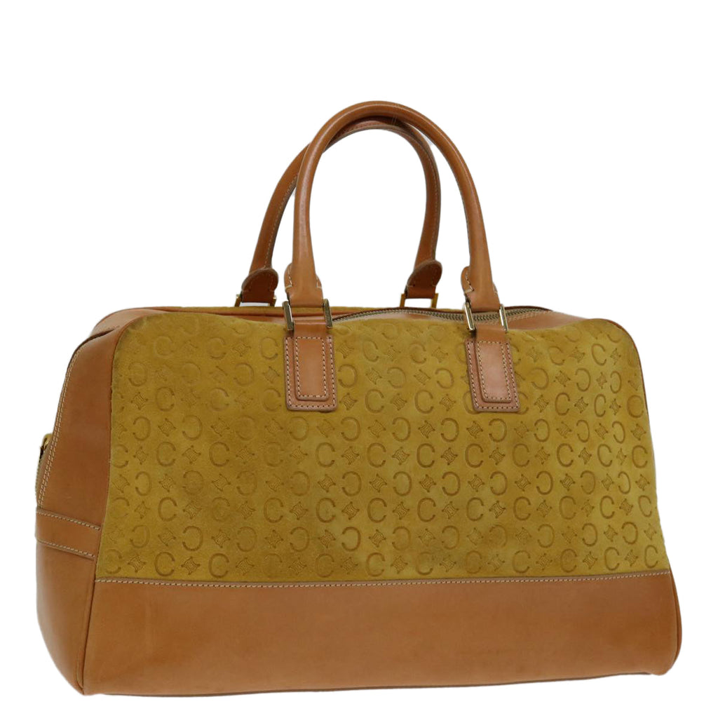 CELINE C Macadam Canvas Hand Bag Yellow  69573