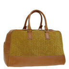 CELINE C Macadam Canvas Hand Bag Yellow  69573