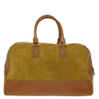 CELINE C Macadam Canvas Hand Bag Yellow  69573