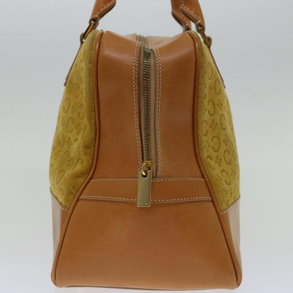 CELINE C Macadam Canvas Hand Bag Yellow  69573