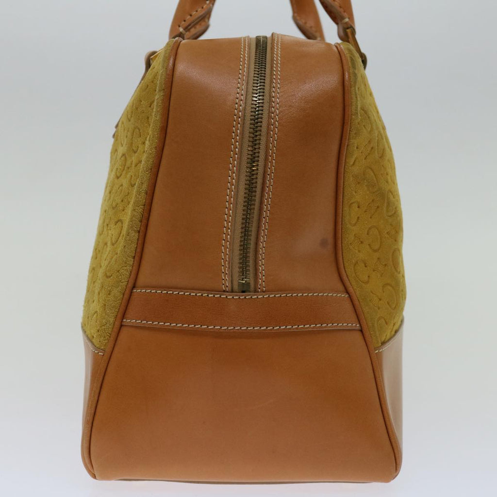 CELINE C Macadam Canvas Hand Bag Yellow  69573