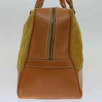 CELINE C Macadam Canvas Hand Bag Yellow  69573