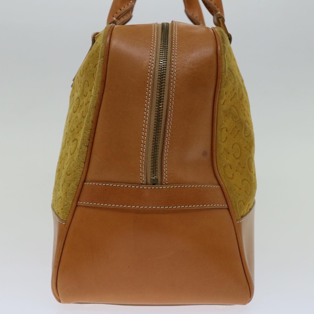CELINE C Macadam Canvas Hand Bag Yellow  69573