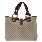 CELINE Macadam Canvas Hand Bag Beige  69629
