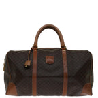 CELINE Macadam Canvas Boston Bag PVC Brown  69632