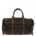 CELINE Macadam Canvas Boston Bag PVC Brown  69632