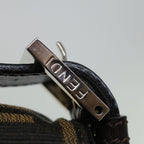 FENDI Zucca Canvas Mamma Baguette Shoulder Bag Black Brown69667A