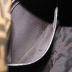 FENDI Zucca Canvas Mamma Baguette Shoulder Bag Black Brown69667A