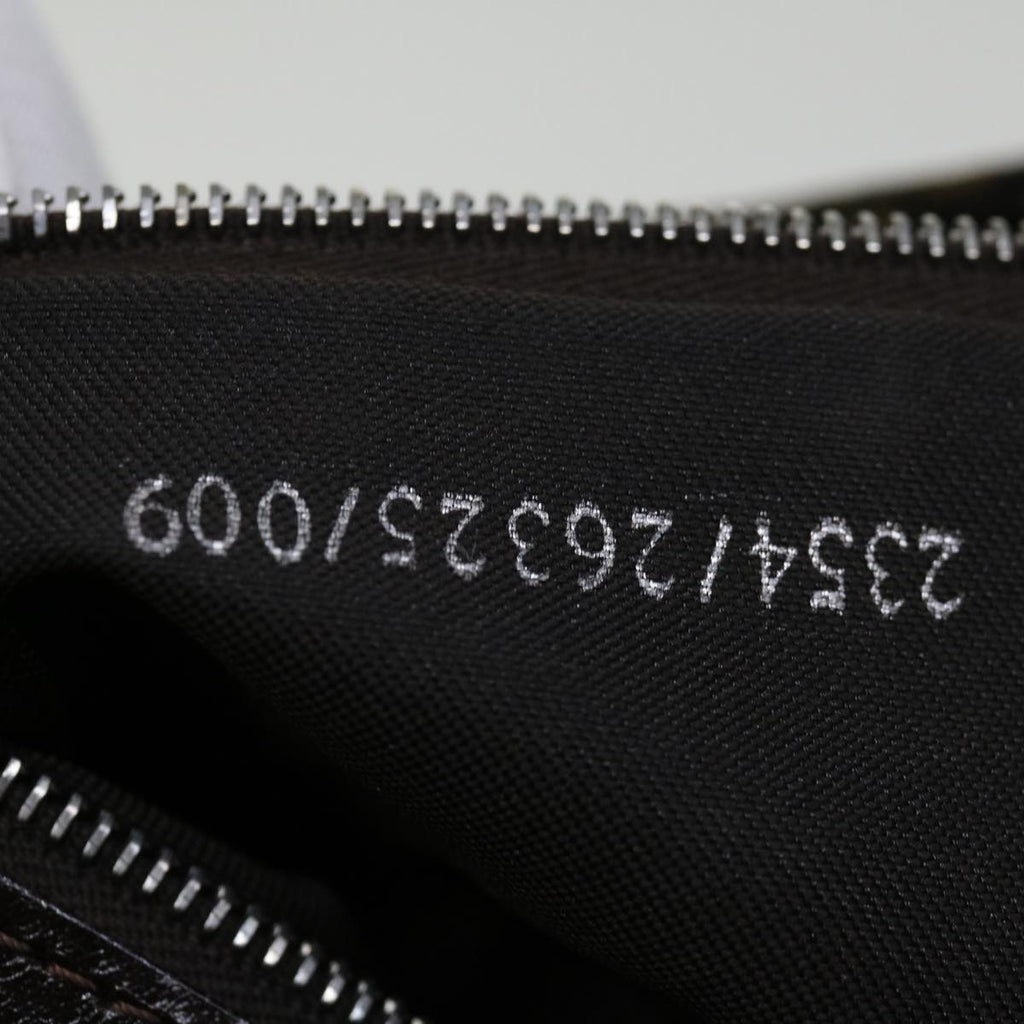 FENDI Zucca Canvas Mamma Baguette Shoulder Bag Black Brown69667A