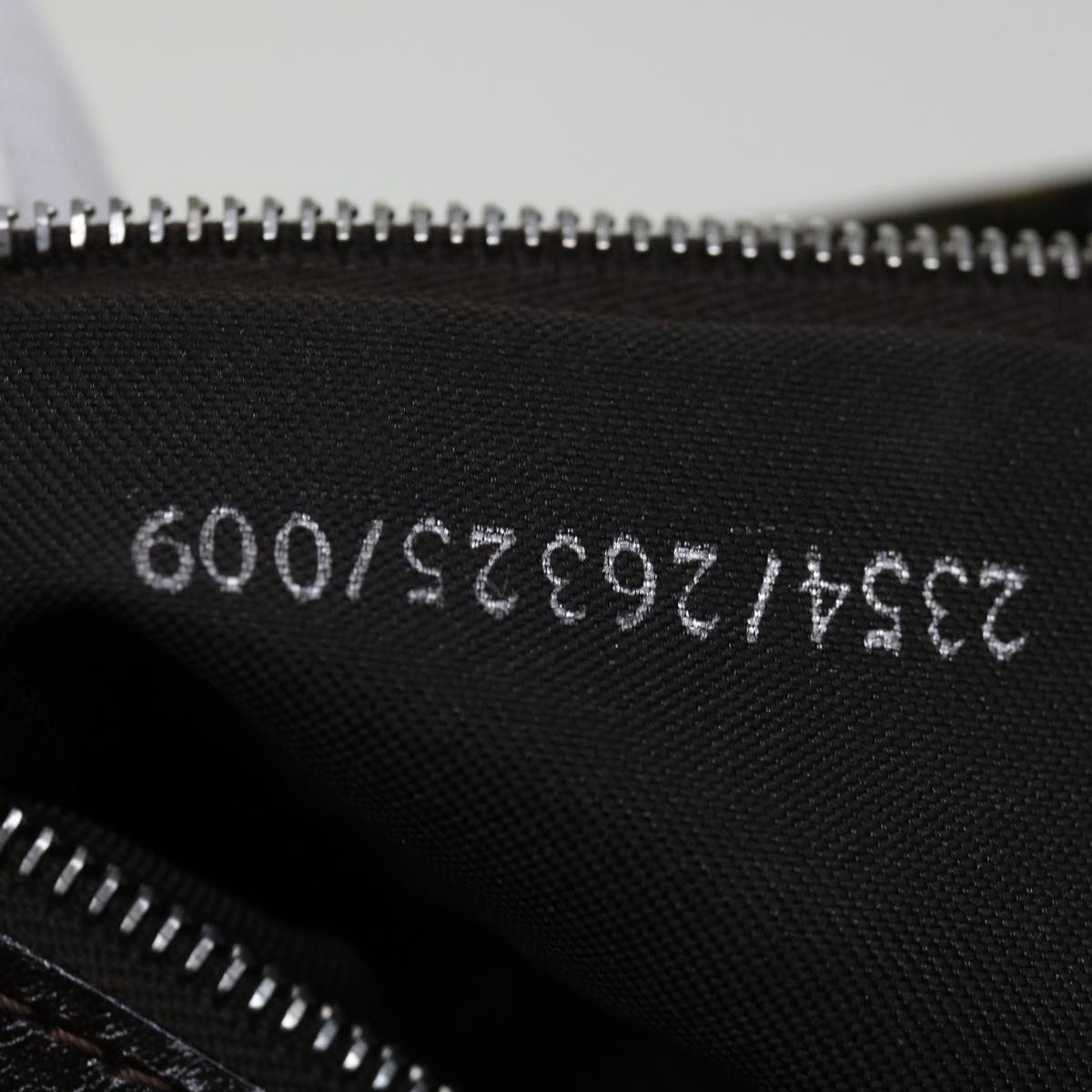 FENDI Zucca Canvas Mamma Baguette Shoulder Bag Black Brown69667A