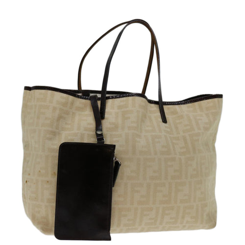 FENDI Zucca Canvas Tote Bag Beige69670
