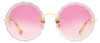 Chloe Women's Rosie Sunglasses CH0047S 003 Gold/Cream 60mm