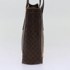 CELINE Macadam Canvas Hand Bag PVC Brown Auth 69735