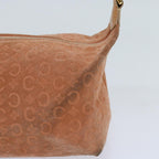 CELINE C Macadam Canvas Shoulder Bag Orange Auth 69736