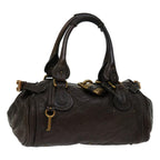 Chloe Paddington Shoulder Bag Leather Brown 69741
