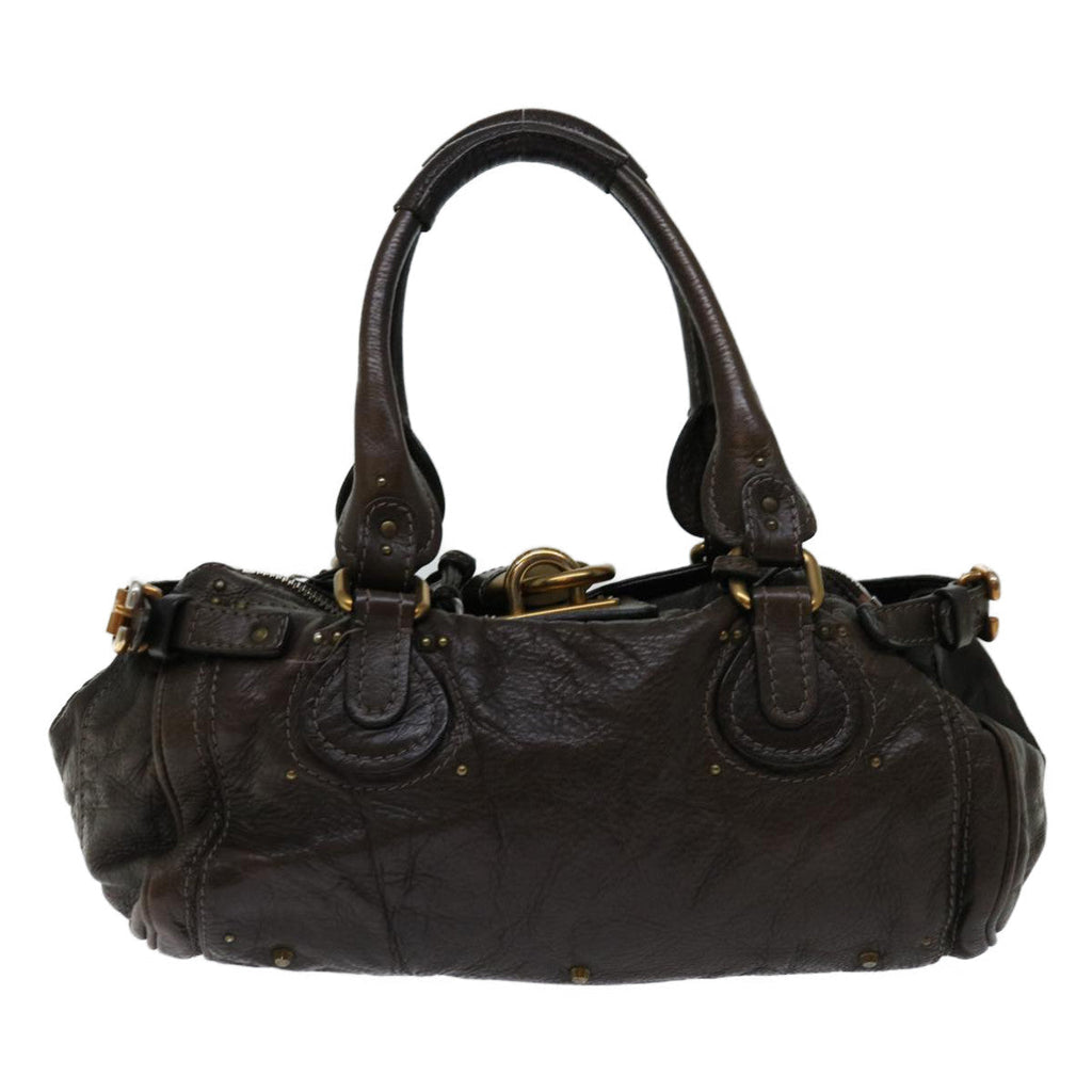 Chloe Paddington Shoulder Bag Leather Brown 69741