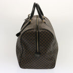 CELINE Macadam Canvas Boston Bag PVC Black  69754