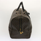 CELINE Macadam Canvas Boston Bag PVC Black  69754
