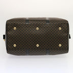 CELINE Macadam Canvas Boston Bag PVC Black  69754