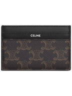 CELINE Triomphe Card Wallet Black