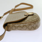 CELINE Macadam Canvas Shoulder Bag PVC Beige Auth 69846