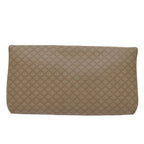 CELINE Macadam Canvas Clutch Bag PVC Beige Brown  69882