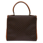 CELINE Macadam Canvas Hand Bag PVC Brown  69890