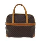 CELINE Macadam Canvas Hand Bag PVC 2way Brown Auth 69898
