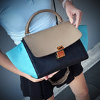 Celine Medium Multicolor Leather Trapeze Shoulder Bag TWS