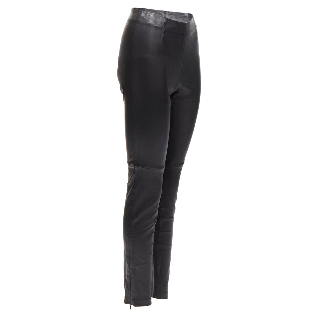 Christian Dior lambskin leather skinny leggings pants