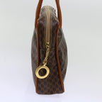 CELINE Macadam Canvas Shoulder Bag PVC Brown Auth 69901