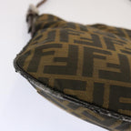 FENDI Zucca Canvas Accessory Pouch Brown Black69962