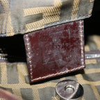 FENDI Zucca Canvas Accessory Pouch Brown Black69962