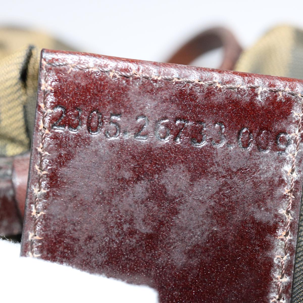 FENDI Zucca Canvas Accessory Pouch Brown Black69962