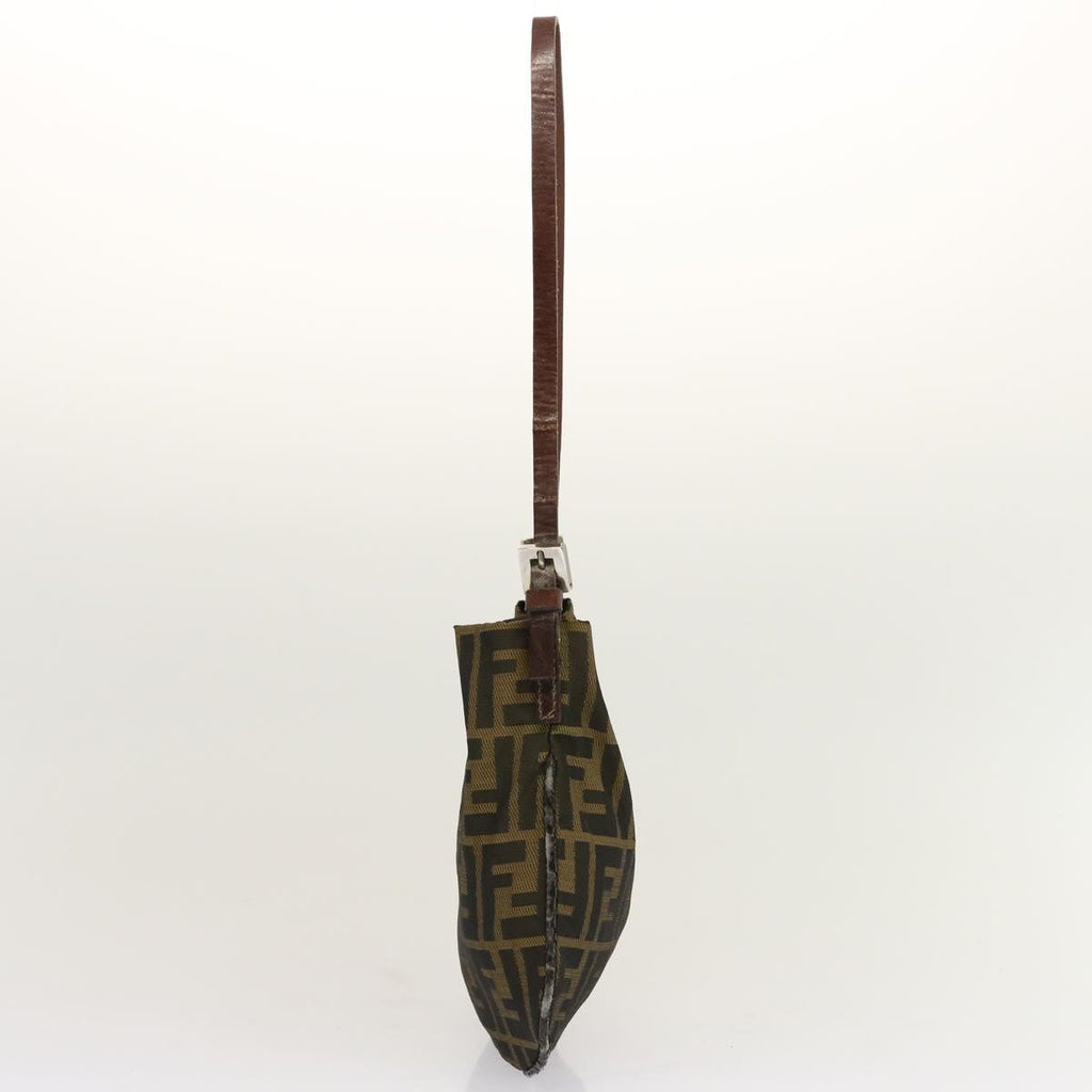 FENDI Zucca Canvas Accessory Pouch Brown Black69962