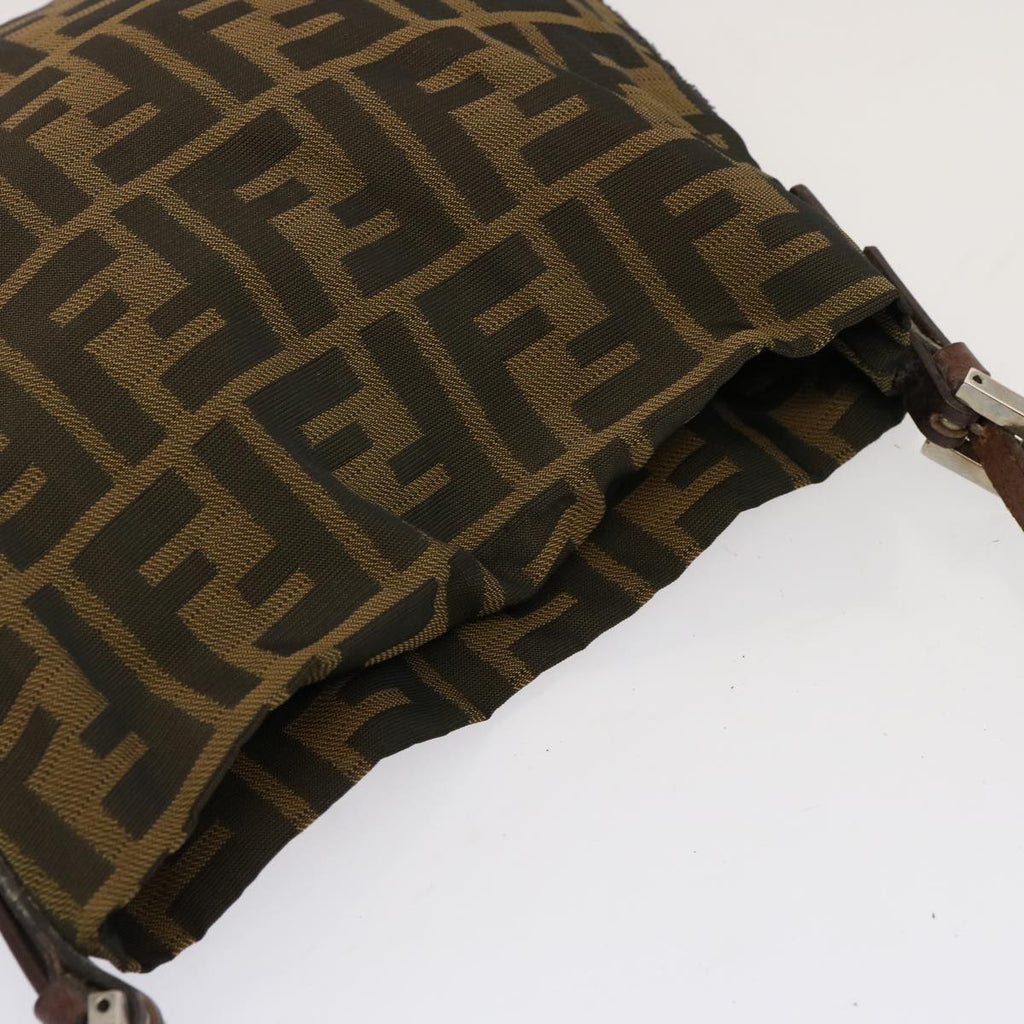 FENDI Zucca Canvas Accessory Pouch Brown Black69962