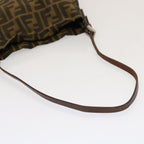 FENDI Zucca Canvas Accessory Pouch Brown Black69962