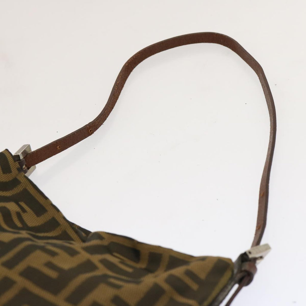 FENDI Zucca Canvas Accessory Pouch Brown Black69962