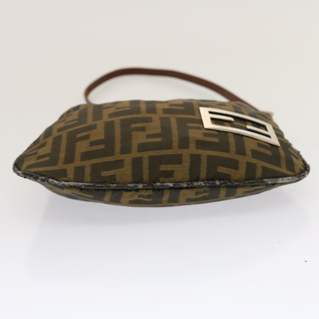 FENDI Zucca Canvas Accessory Pouch Brown Black69962
