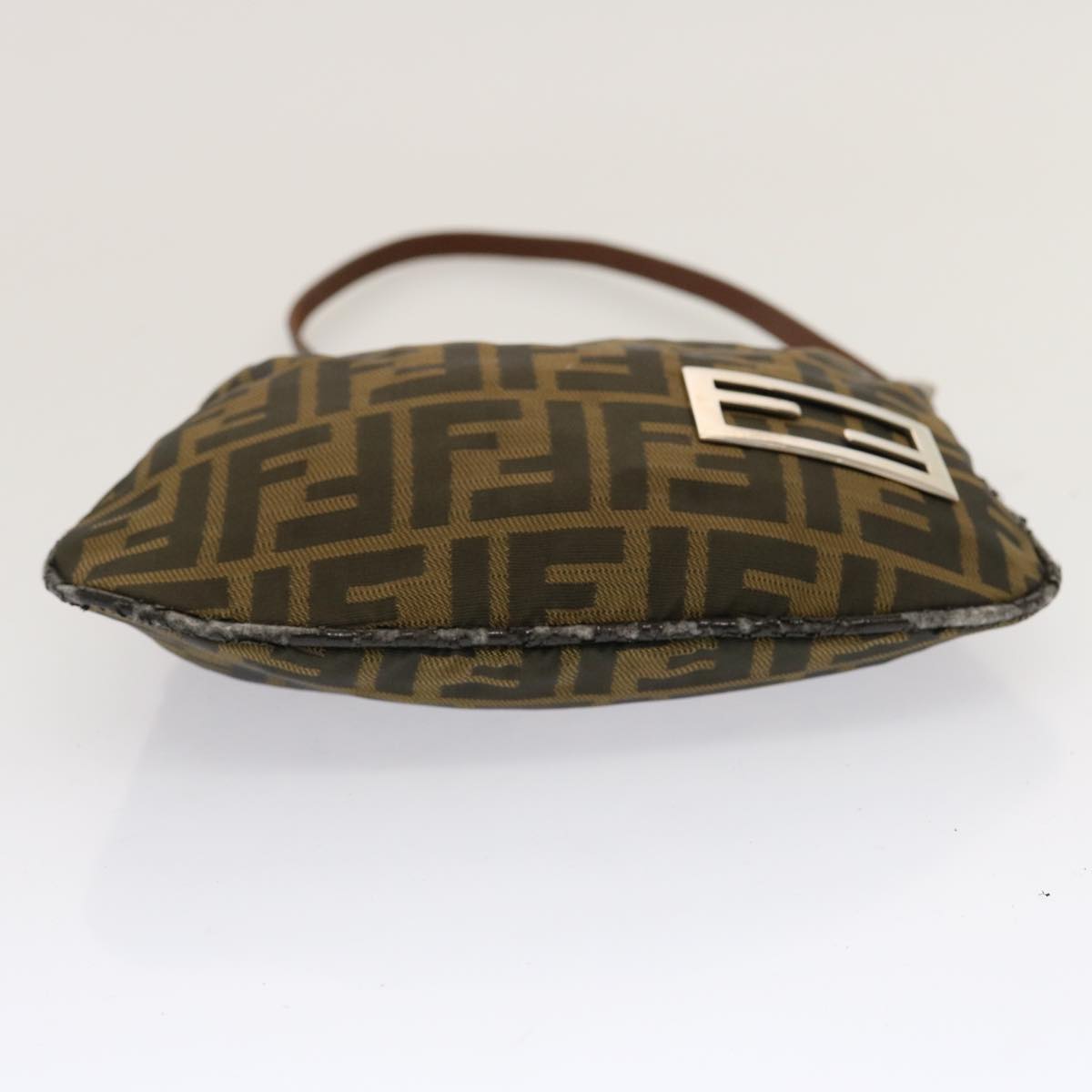 FENDI Zucca Canvas Accessory Pouch Brown Black69962