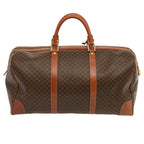 CELINE Macadam Canvas Boston Bag PVC Brown  69967