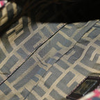 FENDI Zucca Canvas Mamma Baguette Shoulder Bag Brown Red69972A