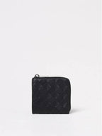 Bottega Veneta Intrecciato Square Zip Around Wallet Black