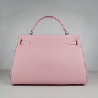Hermes Kelly 32cm Togo Leather Handbag 6108 Pink Silver