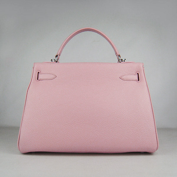 Hermes Kelly 32cm Togo Leather Handbag 6108 Pink Silver