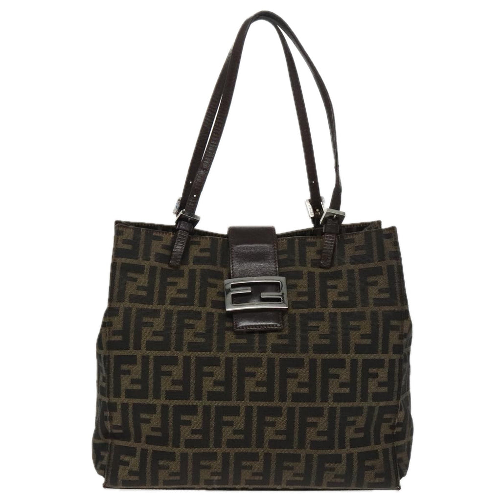 Fendi Mamma Baguette  Canvas Shoulder Bag ()