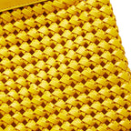 Fendi Peekaboo Medium Yellow Interlace Leather